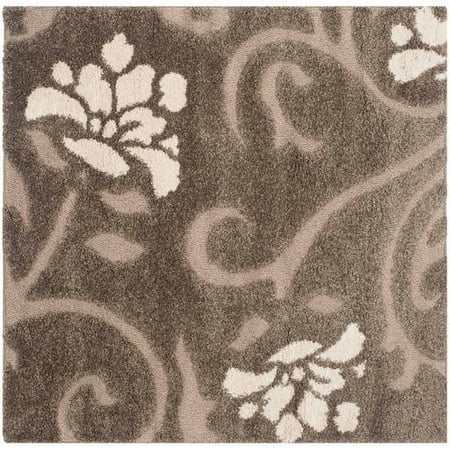 5'9 Inchx8'9 Inch Rectangular Rug - Safavieh Florida Davin Floral Shag Area Rug or Runner
