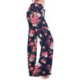 thumbnail image 2 of Edvintorg Women's Casual Loose Wide Leg Pants Harajuku Fashion Flower Print High Waist Pants Summer Wide Leg Long Lounge Pant With Pocket On Clearance, 2 of 6