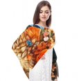 thumbnail image 4 of Floral Animal Translucent Chiffon Yarn Silk Scarf - Light Breathable Material - 180*73 Size - Elegant and Stylish Accessory for Women, 4 of 6