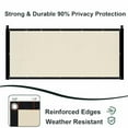 thumbnail image 2 of SUNLAX Privacy Fence Screen 5' x 16' Heavy Duty Mesh Fence Net Cover with Grommets for Patio Porch Pool Backyard Outdoor Chain Link Fence, Cream (Customized), 2 of 7