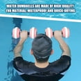 ziertyon 2Pcs Water Dumbbell Kids Adults EVA Foam Pool Weight Water