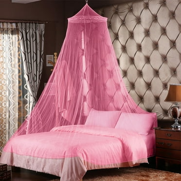 Specollect Mosquito Net Bed Canopy for Girls,King Canopy Bed Curtains Full Queen Size from Ceiling,Dome Mosquito Netting Bed Tent Twin Girls Princess Canopy Bed Decor for Baby Crib,Kid Bed and Adult