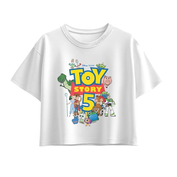Toy Story 5 - Logo and Characters - Youth Girls Boxy T-Shirt