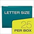 thumbnail image 4 of Pendaflex - Dossier Suspendu - Base en V - pour Lettre - Turquoise (Lot de 25), 4 of 4