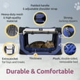 thumbnail image 2 of PetLuv Premium Cat and Dog Carrier, Soft-Sided, Plush Bed, Locking Zippers, Privacy Windows, Collapsible, Adjustable Carry Strap, 2 of 10