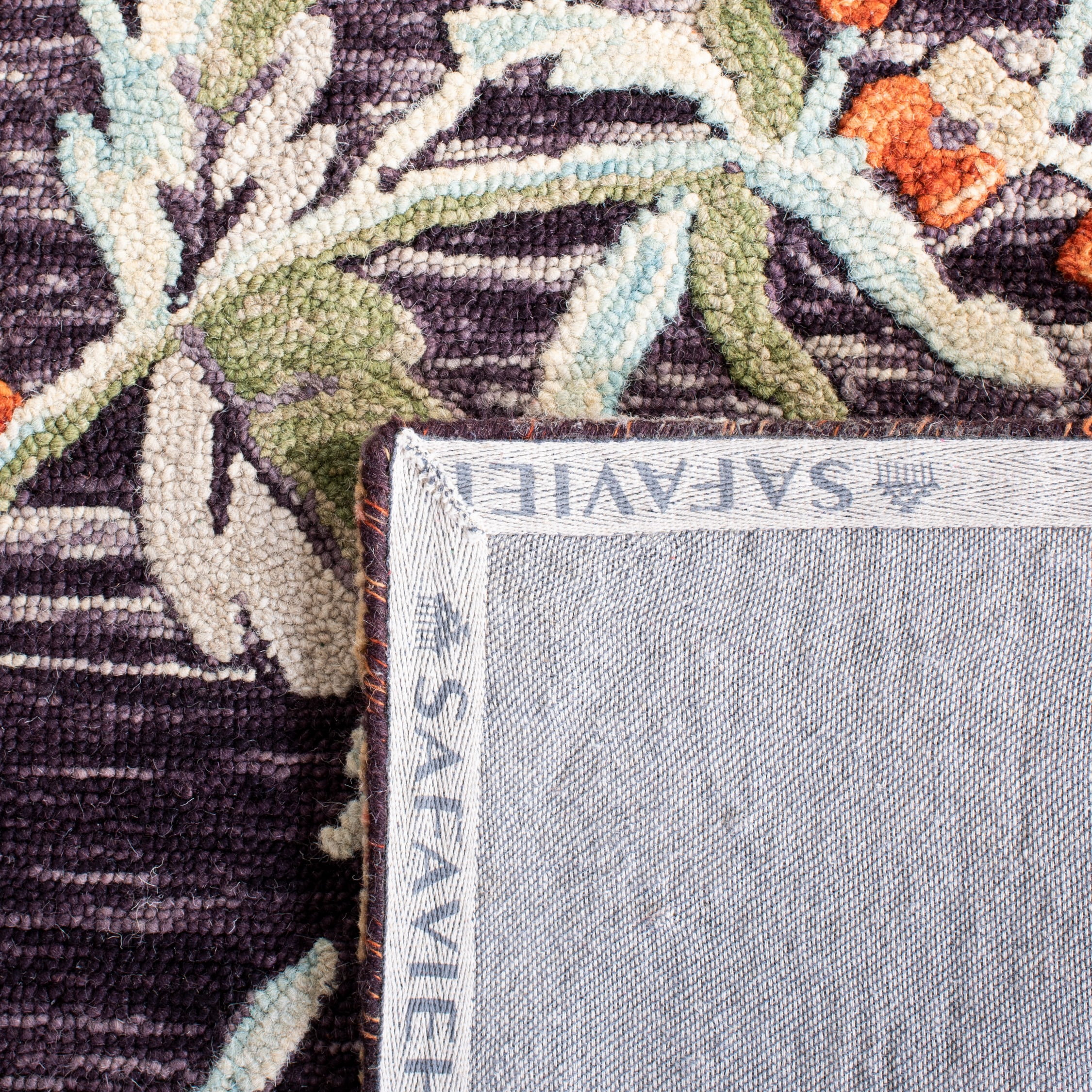 SAFAVIEH Aspen Dorothea Floral Area Rug, Charcoal/Orange, 5' x 8'