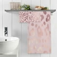 thumbnail image 5 of Coolnut Pink Leopard Bath Towels Set,2 Piece Pure Cotton Ultra Soft High Absorbent Quick Dry Towel Set,1 Bath Towels, 1 Wash Cloths Wash cloth, 5 of 7