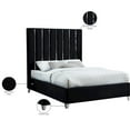 thumbnail image 2 of Meridian Furniture Enzo Solid Wood and Velvet Queen Bed in Black, 2 of 6