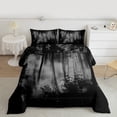 thumbnail image 2 of Feelyou Grey Pine Tree Bedding Comforter Set, Jungle Plant Botanical Twin Comforter Sets, Nature Scenery Print Reversible Bedding Set, Super Cozy Room Decor, 2 Pieces, 2 of 8