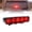 Red, variant on LED Third Brake Light Replacement for Jeep 2018+ Wrangler JL [Red Lens] [Plug-n-Play] [IP67 Waterproof]