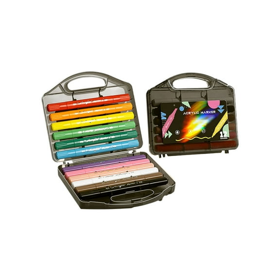 Lilixerw Dual Brush Marker Pens,24 Colored Markers,Fine Point and Brush Tip for Coloring Books,Note Taking Coloring Writing