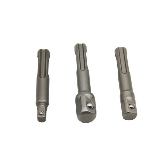 TMAX 3 pc (1/4 Inch, 3/8 Inch, 1/2 Inch) CR-V SDS Plus Socket Adapter Set for Screws, Nuts and Handheld Driver