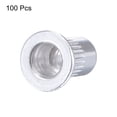 thumbnail image 4 of Unique Bargains Écrous Rivets M3 en Alliage d'Aluminium Tête Plate Filetée Écrou Argent 100 Pcs, 4 of 5