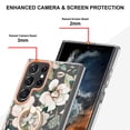 thumbnail image 3 of TECH CIRCLE For Galaxy S20 Case,360 Rotatable Flower Pattern Shiny Ring Holder Kickstand Soft TPU Girls Women Case Shockproof Protective Phone Case for Samsung Galaxy S20 5G 6.2" 2020,White, 3 of 4
