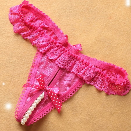 

Women Sexy Panties Pearl Ball Lace Thongs