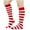 White, variant on Wdfiry Winter Warm Striped Calf Socks Cotton Comfy Socks For Women And Men Universal Socks Mid-calf Socks