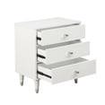 thumbnail image 4 of HomeFare Wood Modern Glam Nightstand in White, 4 of 10