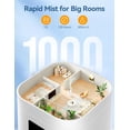 thumbnail image 2 of 12L Humidifiers Last 120 Hours, Cover up to 1000ft², Top Fill Ultrasonic Cool Mist Humidifier, 3 Mist Level, 24H Timer, Essential Oil Diffuser Humidifiers For Bedroom, Home, 2 of 7