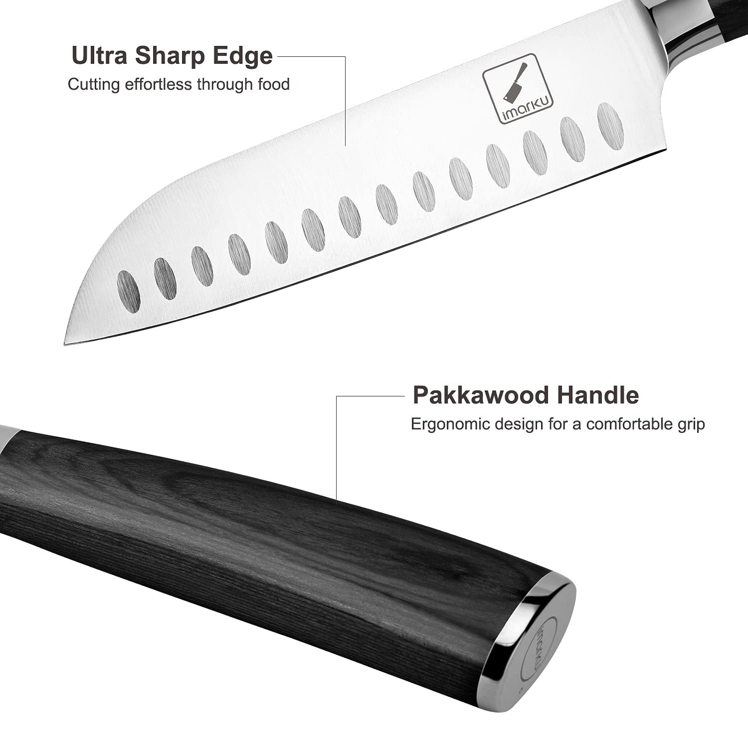 Santoku Knife - IMARKU  Santoku knife, Chef knife, Chef knife set