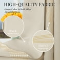 thumbnail image 4 of ZOPZO Thermal Blackout Curtains 2 Panels, Light Beige, 52W x 95L Inch, Golden Wave Pattern Room Darkening Drapes for Apartment or Bedroom, 4 of 6