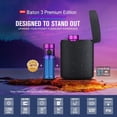 thumbnail image 2 of OLIGHT Baton3 Premium Edition Purple USB & Wireless Rechargeable EDC Pocket Flashlight Tailor-Made Wireless Charger 1,200-Lumen 166-Meter High Performance LED For Camping Hiking Household, 2 of 9