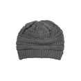 thumbnail image 2 of Gravity Outdoor Cable Knit Beanie, Grey, 2 of 2