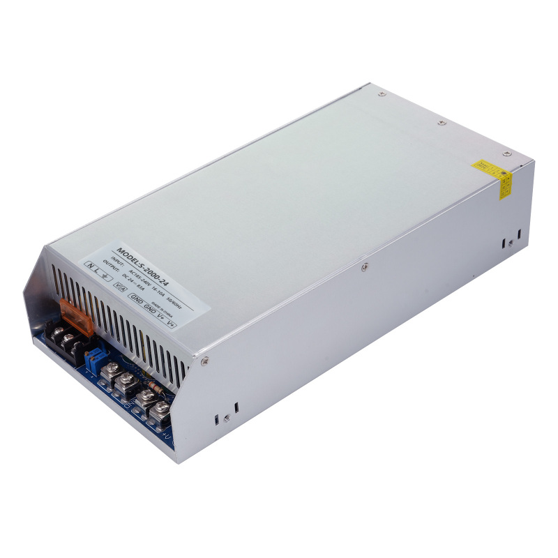 Switching Power Supply DC 24V 83A 2000W Power Adapter Voltage Transformer AC 185V-240V to DC 24V 83Amp Switching Converter LED Driver for LED Strip Light CCTV Camera Security System 3D Printer