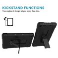 thumbnail image 4 of SOATUTO for All-New Fire 7 2019/2017(9th Gen,7th Gen)Tablet,Heavy-Duty Drop-Proof and Shock-Resistant Rugged Hybrid with Built-in Stand Case - Black+Black, 4 of 7