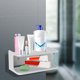 thumbnail image 4 of Estante de pared de doble capa para baño, organizador colgante, estante flotante, 4 of 8