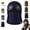 Blue, variant on Ribbed Knit Balaclava Beanie with Goggle-Style Eye Panels, Full Head Neck Cover Warm Hat for Winter Skiing, Snowboarding, Cycling and Hiking