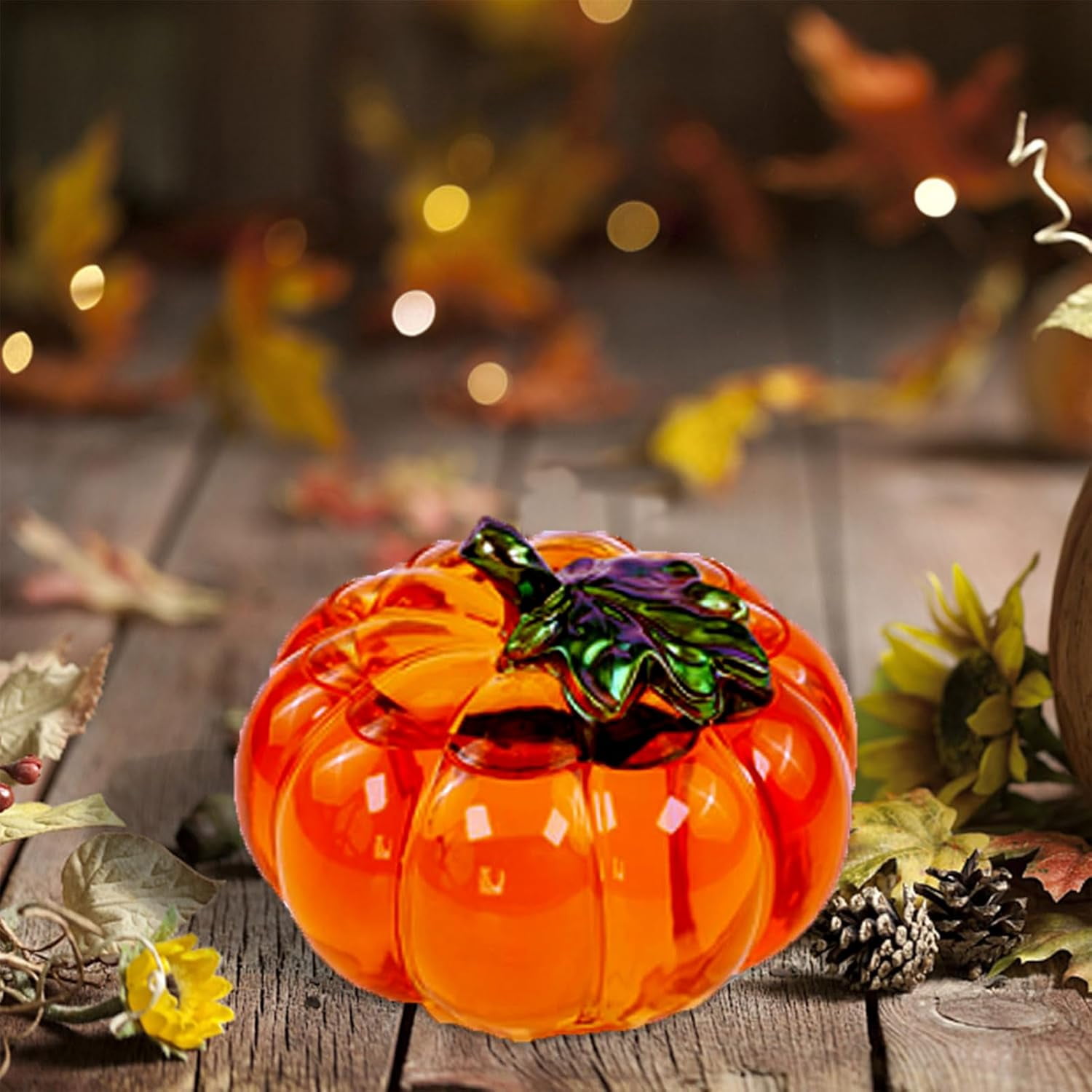 1PC Pumpkin Storage Box Silicone Mold, Pumpkin Shape Crystal Epoxy Mold with Lid, Epoxy Resin Jewelry Container Mold, Suitable for Halloween, Party, DIY, Crafts, Home Decoration