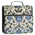 thumbnail image 5 of FORMRS Zipper Binder with Shoulder Strap 2-inch Ring 500 Sheet Capacity File Bag, Blue Floral, 5 of 5