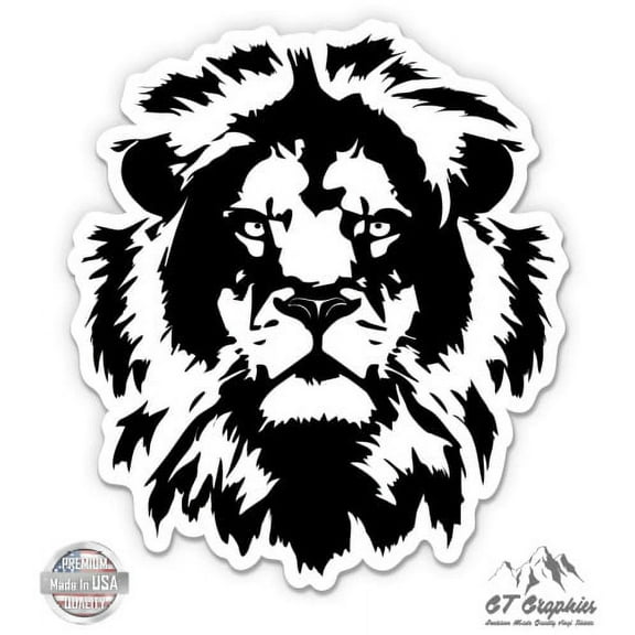 Lion Mane - 3" Vinyl Sticker - For Car Laptop I-Pad Phone Helmet Hard Hat - Waterproof Decal
