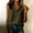 *Army Green, variant on ClodeEU Women's Collared Sleeveless Henley Blouse, Casual V Neck Button Down Tank Top Army Green,Women's Plus L