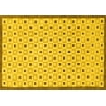 thumbnail image 1 of Ahgly Company Machine Washable Indoor Rectangle Solid Yellow Modern Area Rugs, 3' x 5', 1 of 4