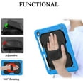 thumbnail image 2 of iPad 9th Generation Case iPad 8th/7th Generation Case with Screen Protector Pencil Holder 360 Stand Hand Strap Kids Shockproof Heavy Duty Rugged Cover for iPad 10.2 2021/2020/2019, 2 of 7