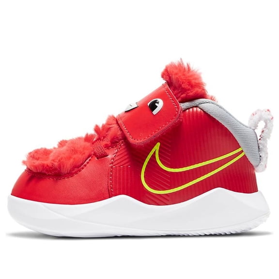 Nike Team Hustle Toddler Sneakers (CT4066-600) Chile Red-Wolf Grey Size 5C