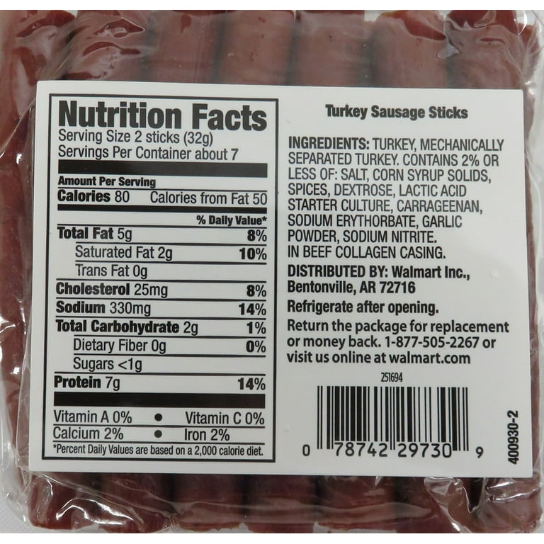 Old Wisconsin Gluten Free Turkey Sausage Snack Sticks, 28 oz