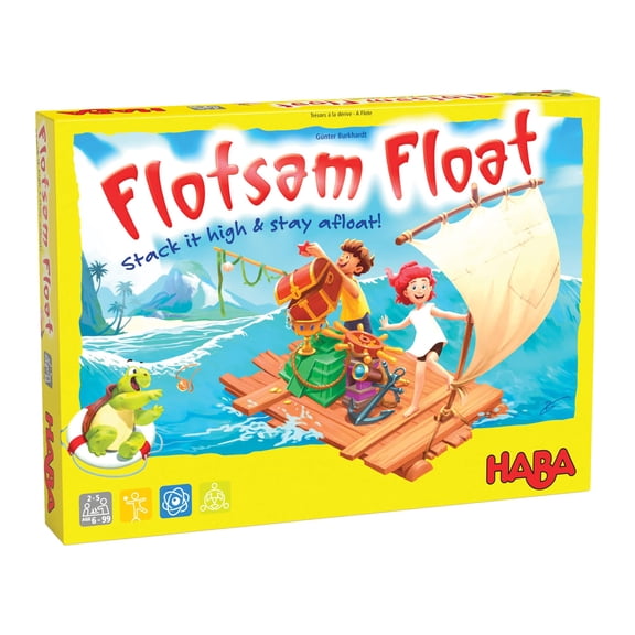 HABA Flotsam Float - Island Hopping, Wreckage Piling Stacking and Balancing Game for Ages 6  (Made in Germany)