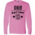 thumbnail image 3 of Inktastic Ohio Awesome Since 1803 Long Sleeve T-Shirt, 3 of 5
