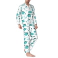 thumbnail image 2 of Fotbe Utensiles Pattern Long Sleeve Pajama Set for Men,Sleepwear Set,2-piece Loungewear Set,Soft PJs Comfy Nightwear with Pockets-Small, 2 of 7