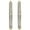 Yellow, variant on Diamond Accent Women's J-Shape Hoop Earrings in Silver tone over Brass