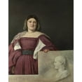 thumbnail image 2 of Titian 15x18 White Modern Wood Framed Museum Art Print Titled - La Schiavona, 2 of 4