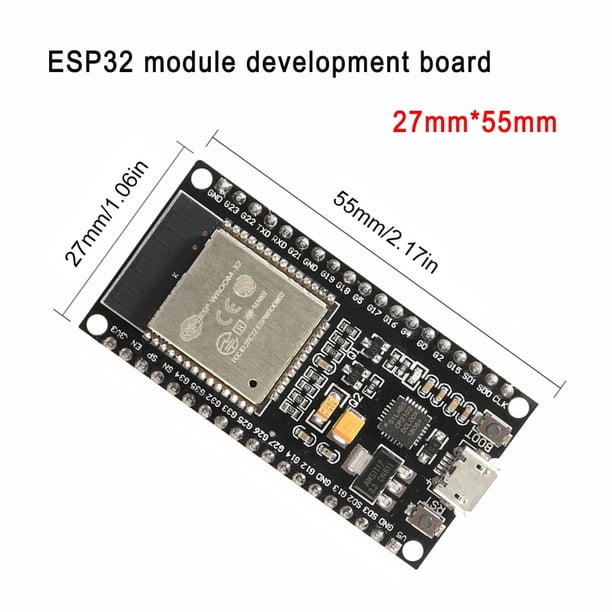 Placa de desarrollo ESP32 ESP-32, módulo inalámbrico WiFi compatible con Bluetooth, módulo de filtros CP2102 de doble núcleo, RF de 2,4 GHz para Arduino Tan Jianjun unisex