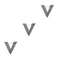 thumbnail image 1 of Thinsony 1/2/3/5 Baroque Trendy V-shaped Pin - Exquisite Electroplating Process Clothes Accessories silvery 3PCS, 1 of 6