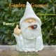 thumbnail image 4 of Estatua divertida del gnomo del jardín, gnomo del mago que fuma del dedo medio, anciano genial con barba blanca, decoración de escultura de jardín traviesa de 15 cm JAMW Sencillez, 4 of 4