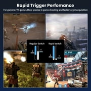 ATTACK SHARK X68 HE Rapid Trigger Keyboard Magnetic Switch 60% Wired 8KHz Magnetic Keyboard With 0.01mm RT Accuracy, Support RT/Snap Tap/DKS/MT/TGL