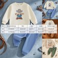 thumbnail image 4 of TOWED22 Baby Boy Clothes 2Pcs Fall Winter Long Sleeve Sweatshirt with Pants Set Toddler Cute Print Outfits, 4 of 8