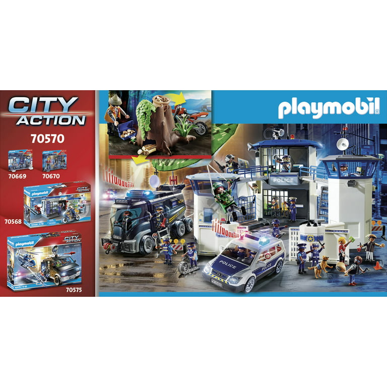 PLAYMOBIL Police off-Road Car with Jewel Thief Action Figure Playset