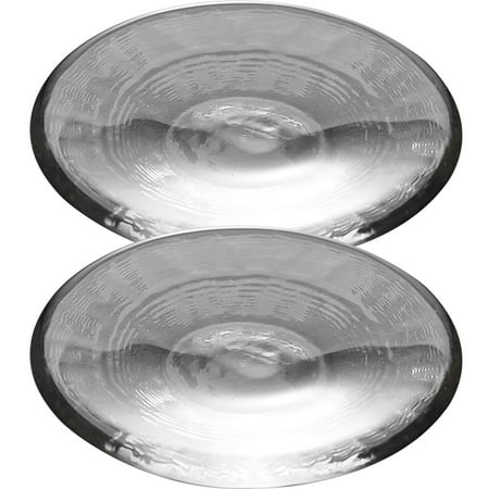 

2Pcs Clear Glass Saucers Decorative Coffee Cup Saucers Multi-functional Snack Dishes